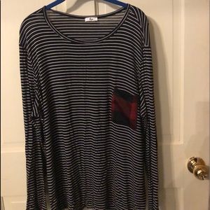 Boutique Long Sleeve Top XXL Buffalo Plaid